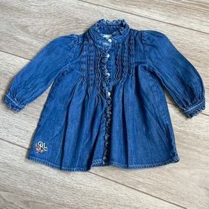Ralph Lauren denim shirt dress 6 months